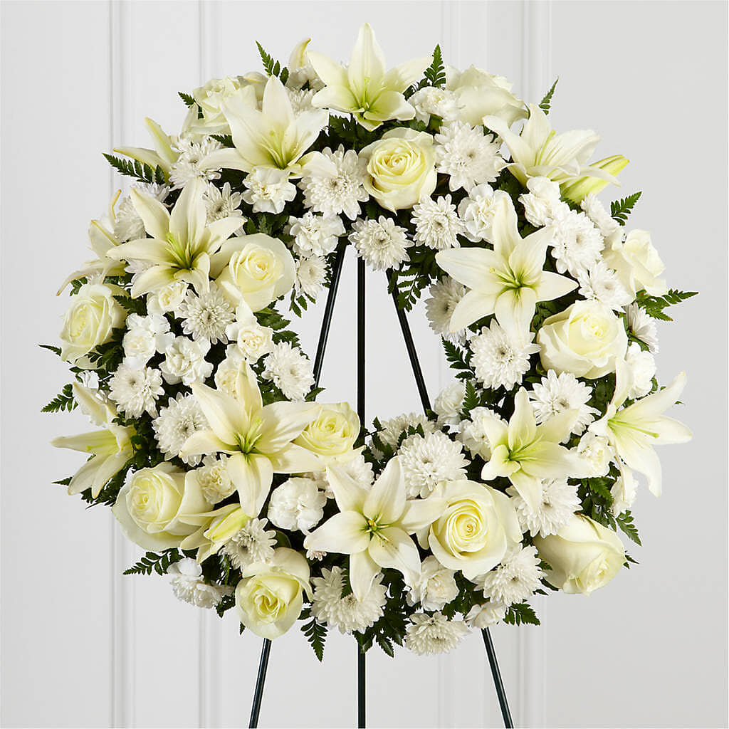 Treasured Tribute Wreath – Flowers By Pj Inc, Tuckerton NJ