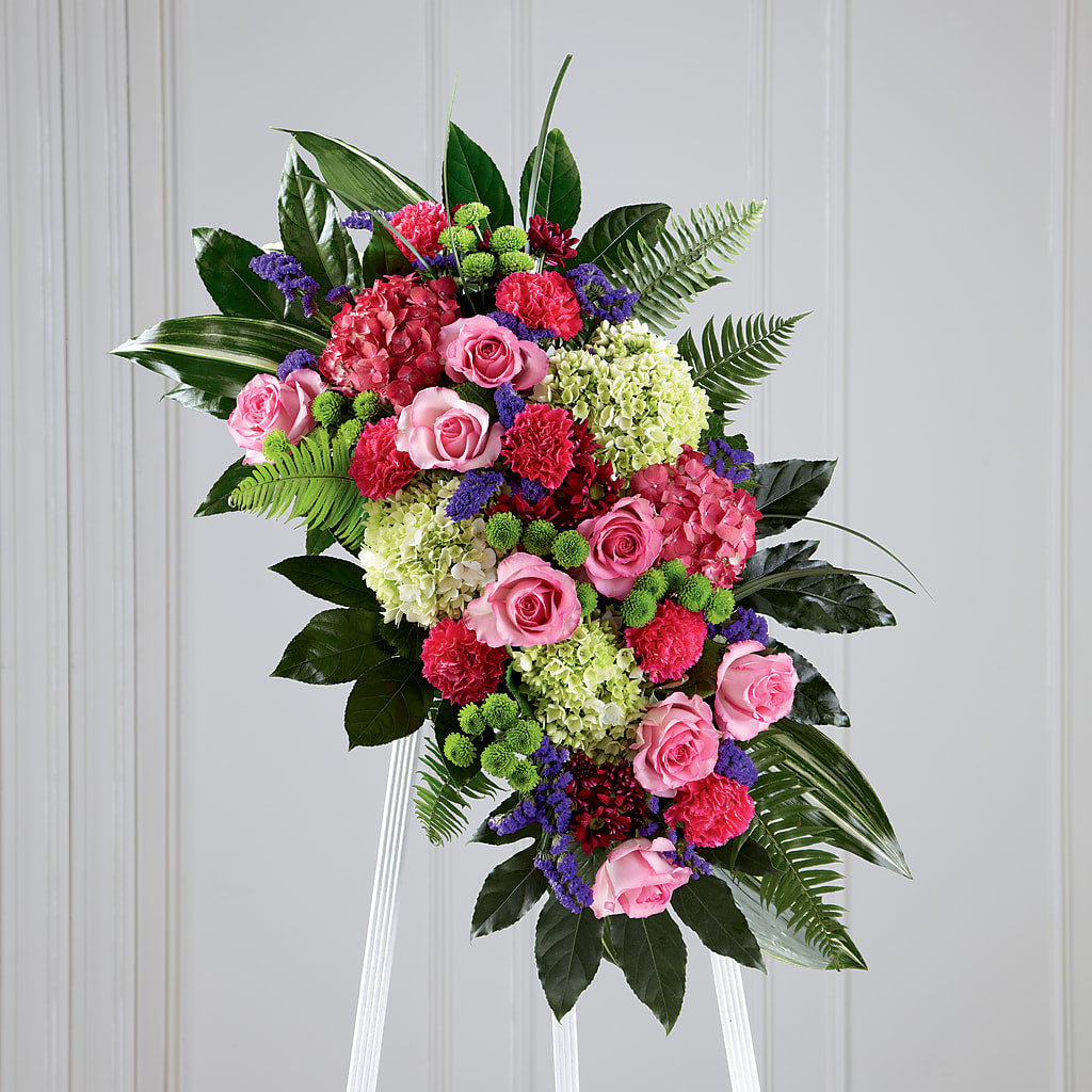Refreshing Mix Standing Spray – Flowers By Pj Inc, Tuckerton NJ