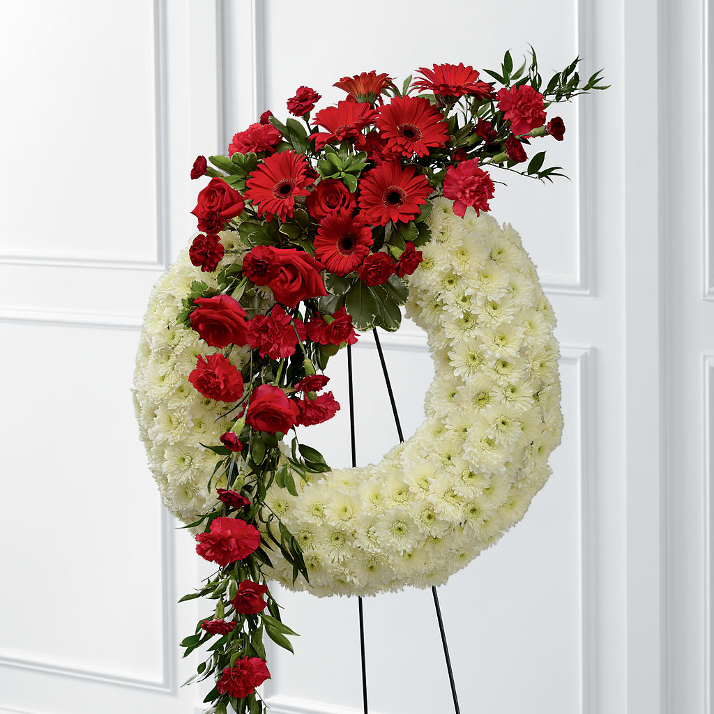 Graceful Tribute Wreath – Flowers By Pj Inc, Tuckerton NJ