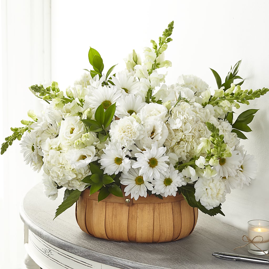 Pure Ivory Basket – Flowers By Pj Inc, Tuckerton NJ