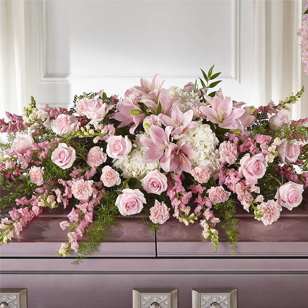 Life & Remembrance Casket Spray – Flowers By Pj Inc, Tuckerton NJ