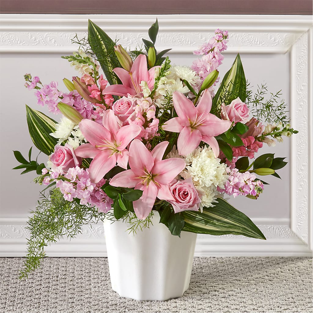 Simply Serene Floor Basket – Flowers By Pj Inc, Tuckerton NJ