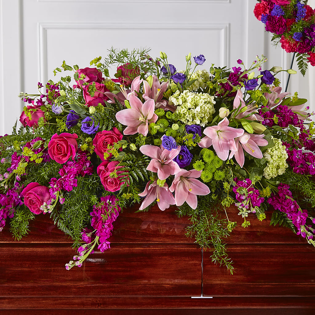 Radiant Tribute Casket Spray – Flowers By Pj Inc, Tuckerton NJ