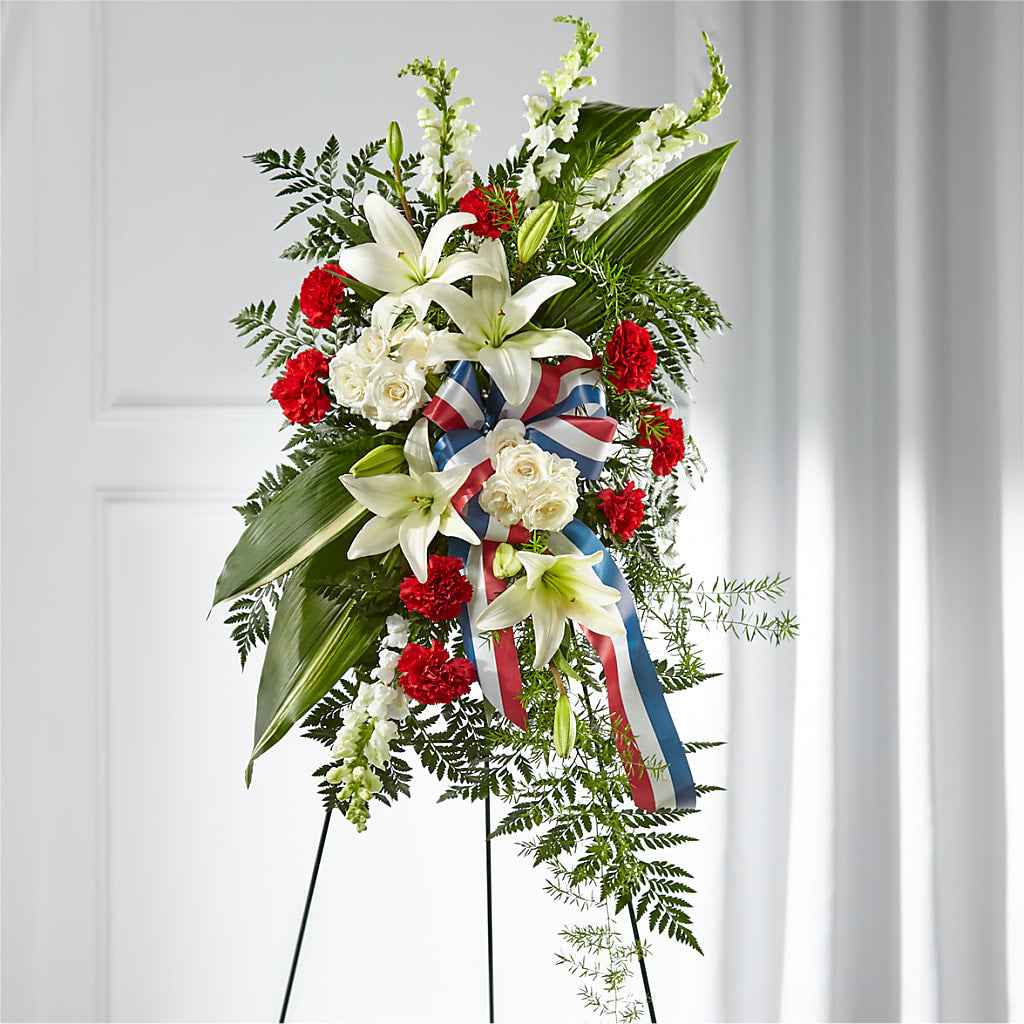 Stars of Life Standing Spray – Flowers By Pj Inc, Tuckerton NJ