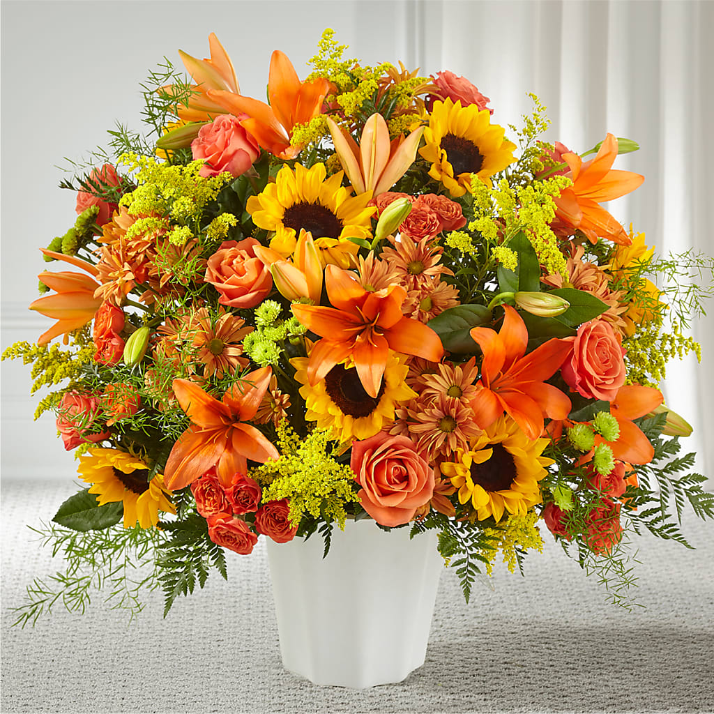 Harvest Thoughts Floor Basket – Flowers By Pj Inc, Tuckerton NJ