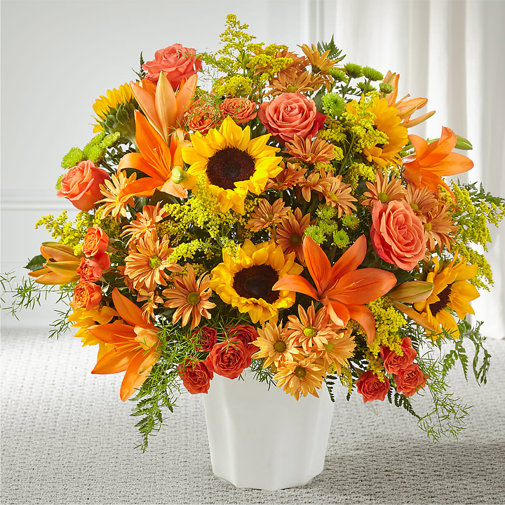 Harvest Thoughts Floor Basket – Flowers By Pj Inc, Tuckerton NJ