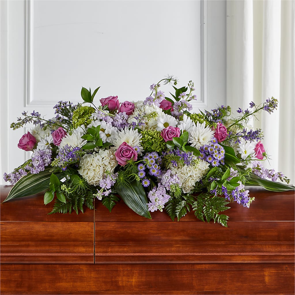 Meadows of Serenity Casket Spray – Flowers By Pj Inc, Tuckerton NJ