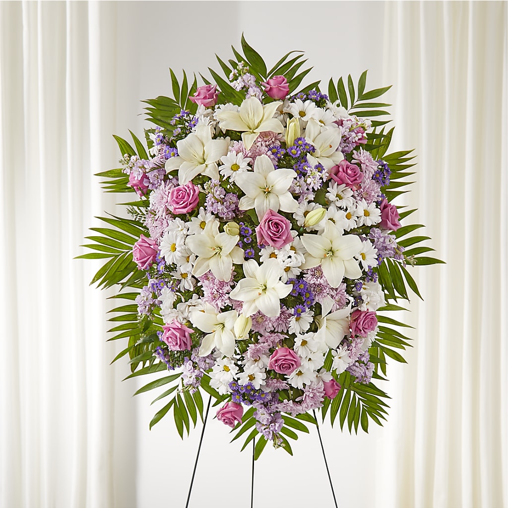 Surrounded by Love Standing Spray – Flowers By Pj Inc, Tuckerton NJ