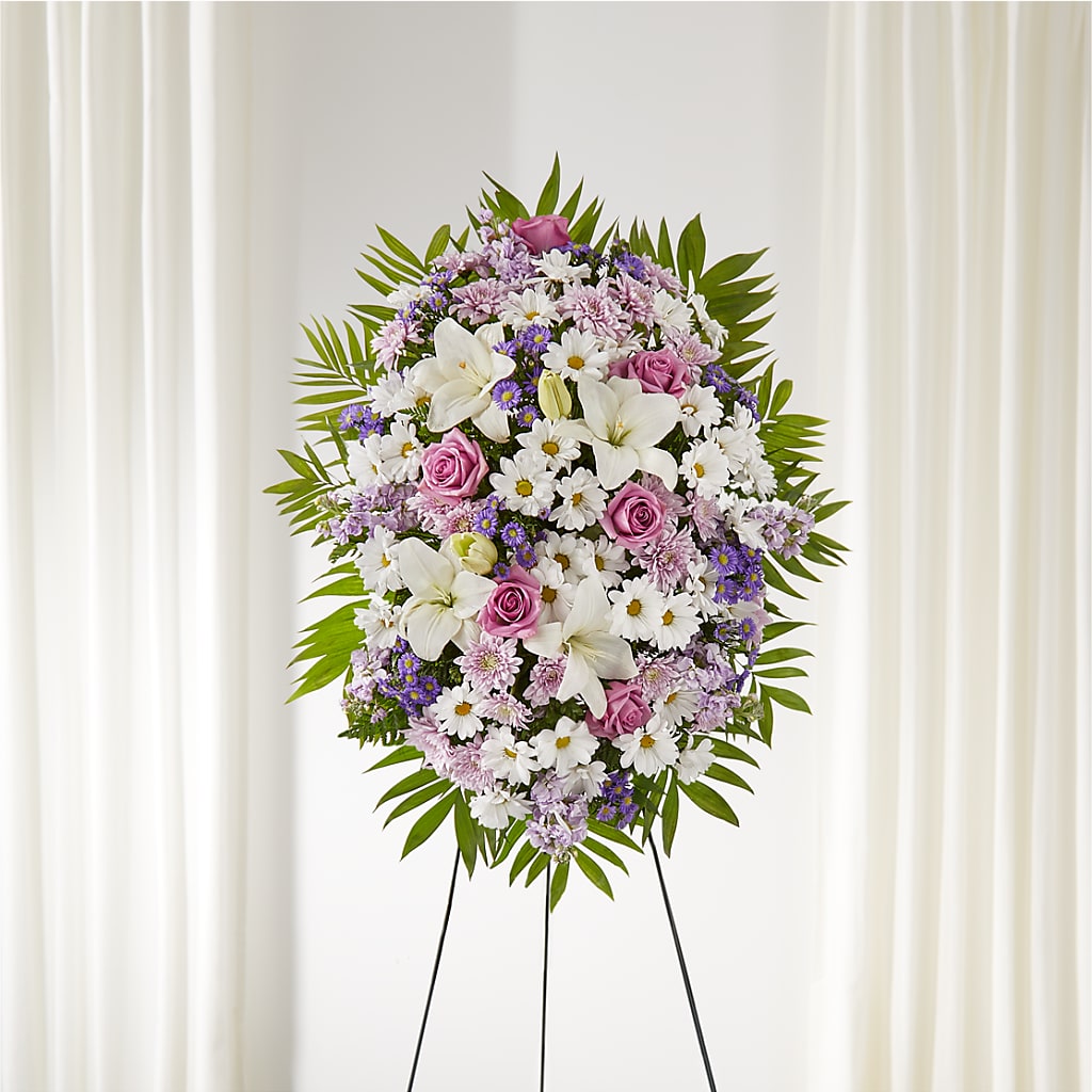 Surrounded by Love Standing Spray – Flowers By Pj Inc, Tuckerton NJ