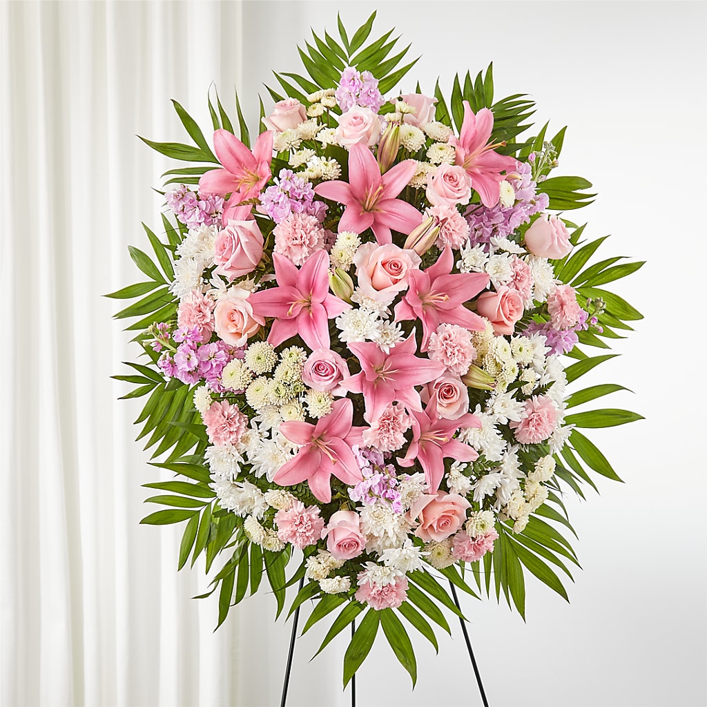 Offering Solace Standing Spray – Flowers By Pj Inc, Tuckerton NJ