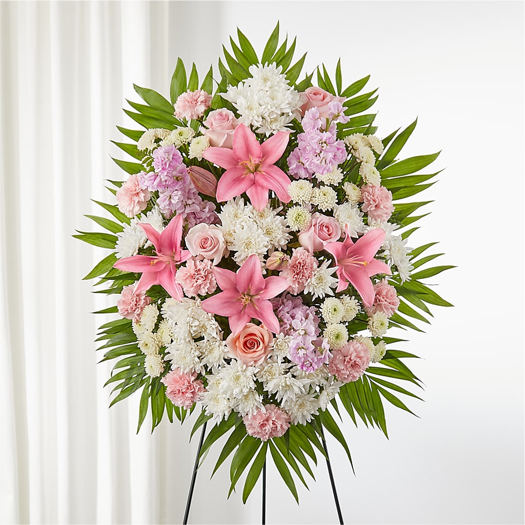 Offering Solace Standing Spray – Flowers By Pj Inc, Tuckerton NJ