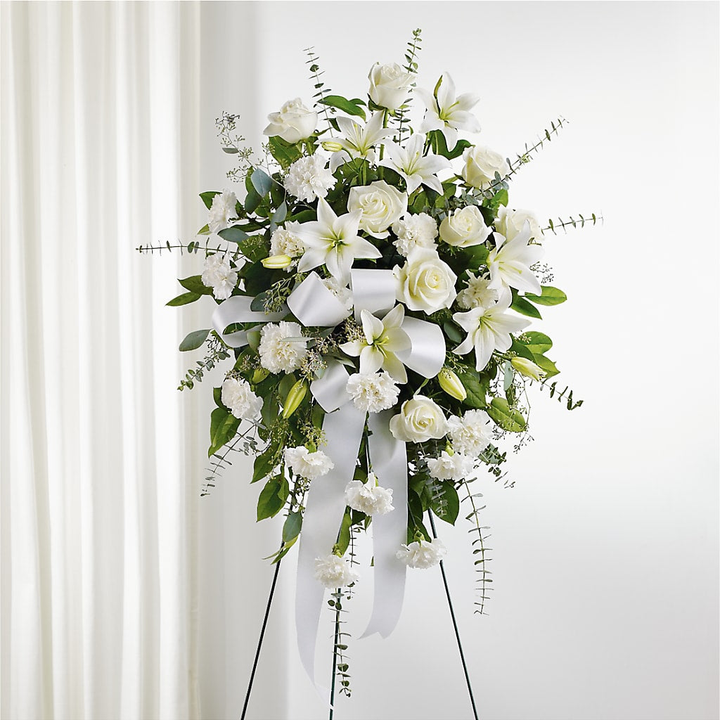 With Care Standing Spray – Flowers By Pj Inc, Tuckerton NJ