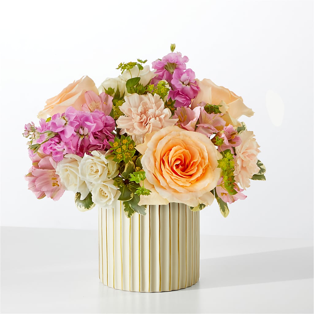 Paradise Bouquet with Ivory Vase – Flowers By Pj Inc, Tuckerton NJ