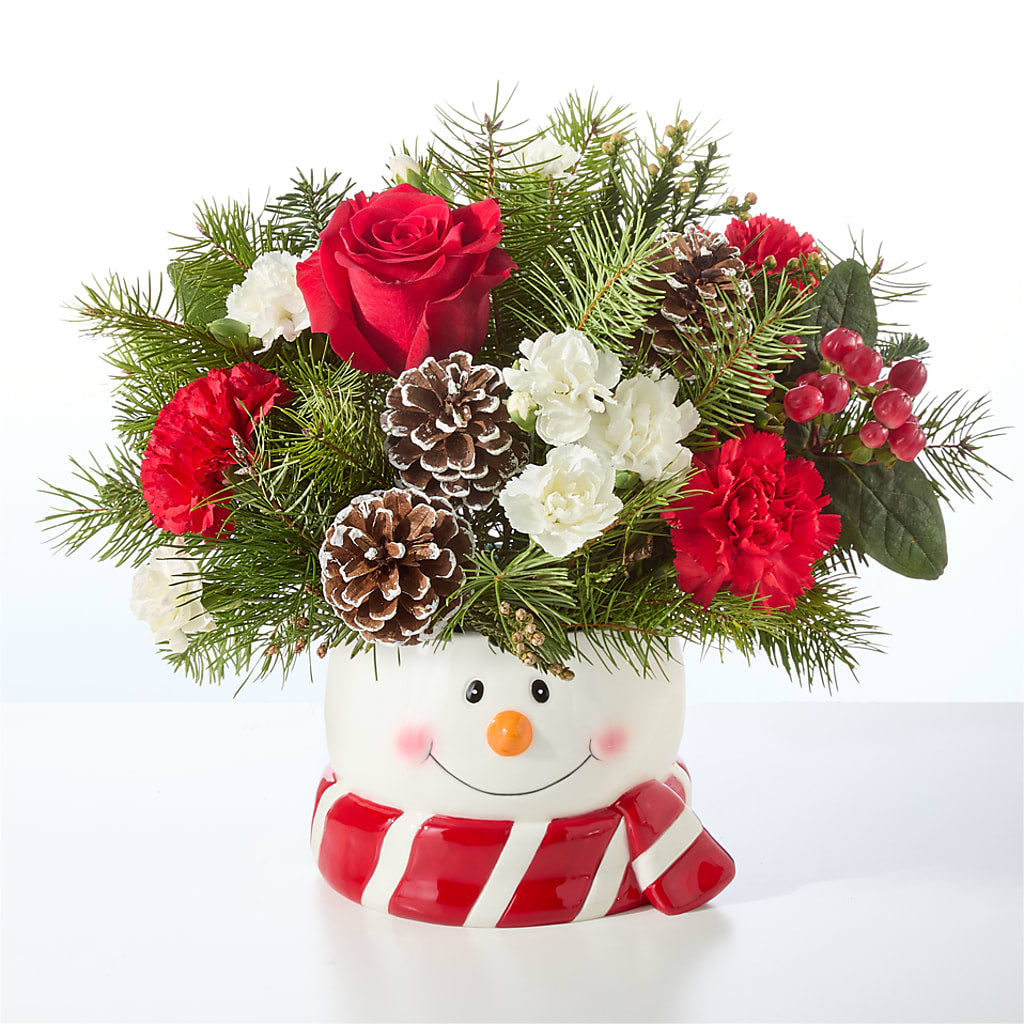 Jolly Snowman Bouquet –  Flowers By Pj Inc, Tuckerton NJ