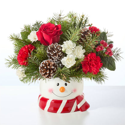 Jolly Snowman Bouquet –  Flowers By Pj Inc, Tuckerton NJ