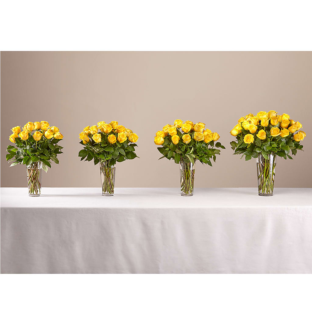 Long Stem Yellow Rose Bouquet –  Flowers By Pj Inc, Tuckerton NJ