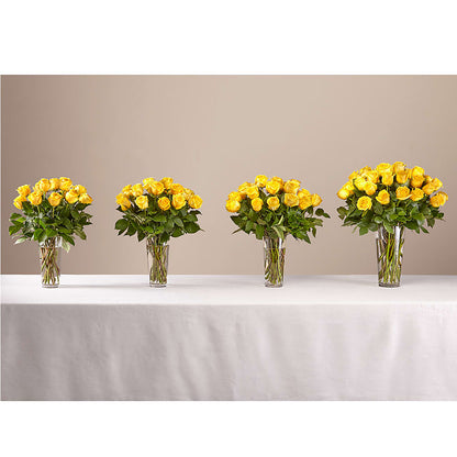 Long Stem Yellow Rose Bouquet –  Flowers By Pj Inc, Tuckerton NJ