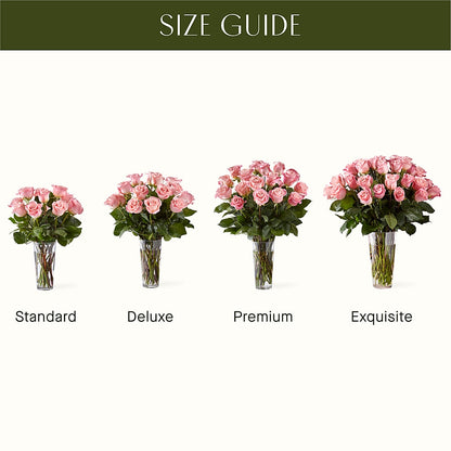 Long Stem Pink Rose Bouquet –  Flowers By Pj Inc, Tuckerton NJ
