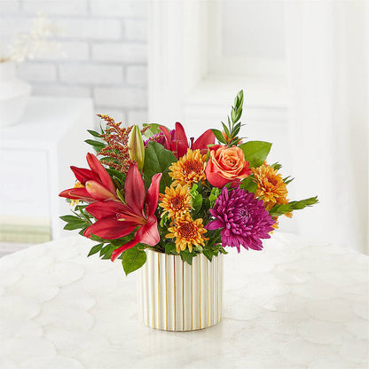 Burgundy Landscape Bouquet –  Flowers By Pj Inc, Tuckerton NJ