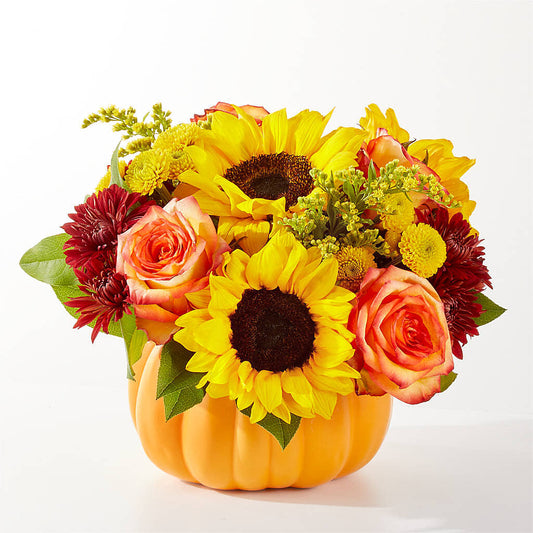 Golden Gourd Pumpkin Bouquet –  Flowers By Pj Inc, Tuckerton NJ