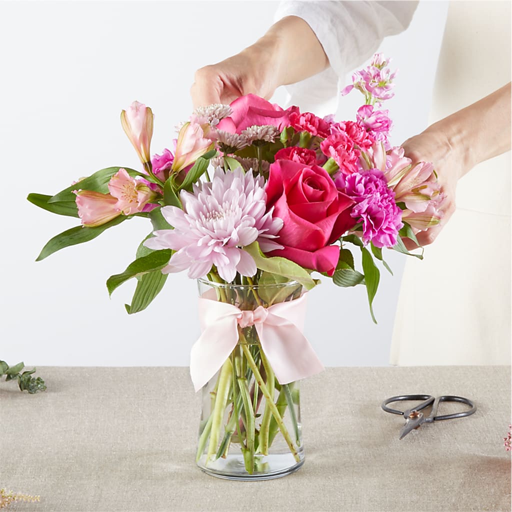 Pink Ribbon - A Florist Original –  Flowers By Pj Inc, Tuckerton NJ