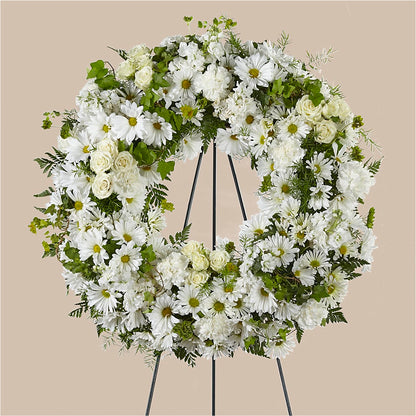 Faithful Wishes Wreath –  Flowers By Pj Inc, Tuckerton NJ