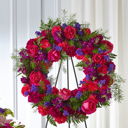 Calming Colors Wreath –  Flowers By Pj Inc, Tuckerton NJ