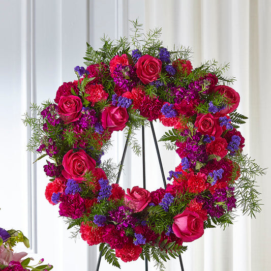 Calming Colors Wreath –  Flowers By Pj Inc, Tuckerton NJ