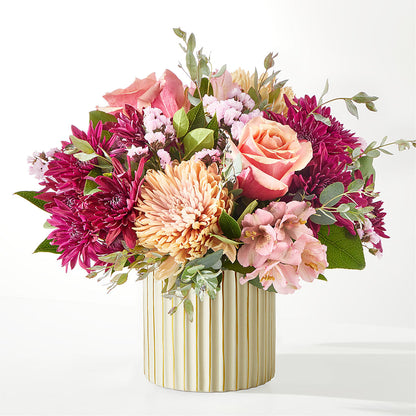 Berry Cobbler Bouquet with Ivory Vase –  Flowers By Pj Inc, Tuckerton NJ